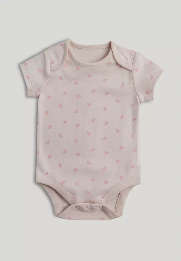 5 Pack My First Pink Short-Sleeved Bodysuits