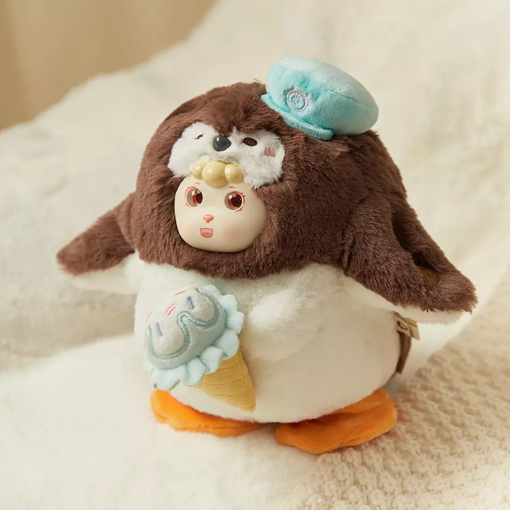 Friendsheep Boneka Musical Penguin Summer - Cokelat