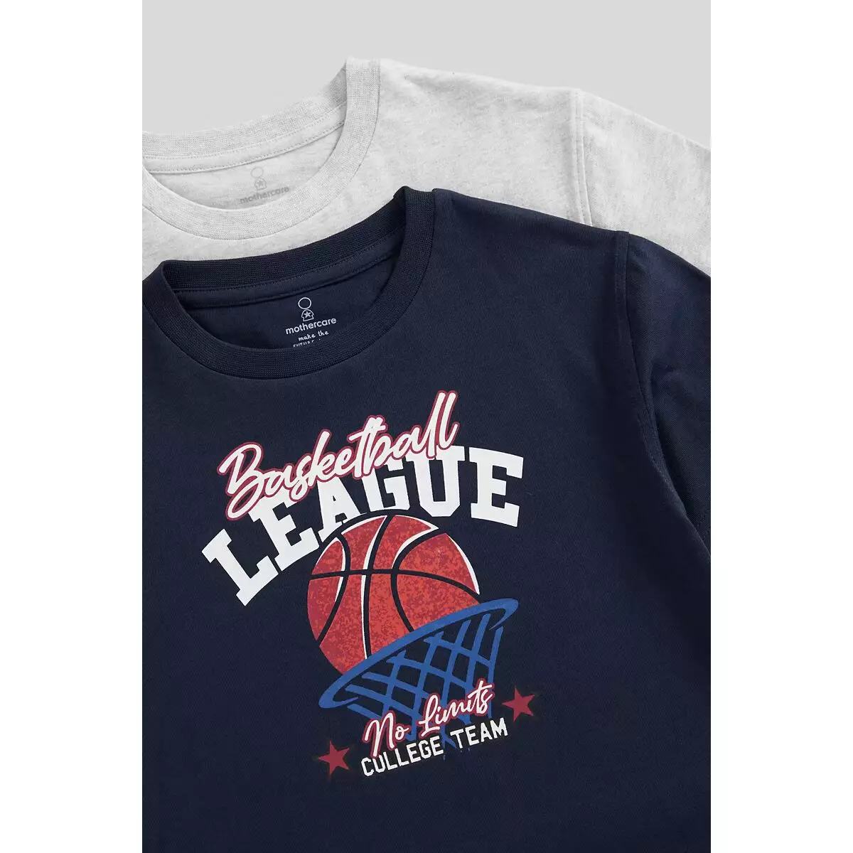 Mothercare Basketball T-Shirts - 2 Pack - Kaos Anak Laki-laki (Biru)