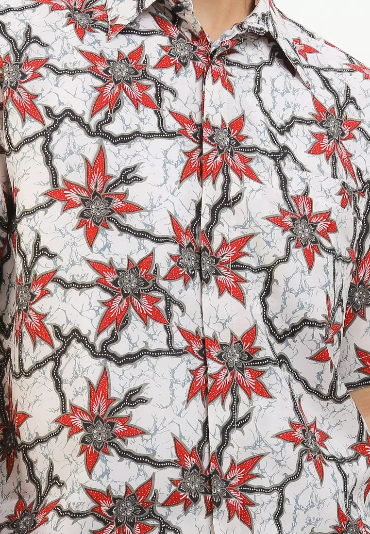 Hem Regular Fit Batik Kembang 2