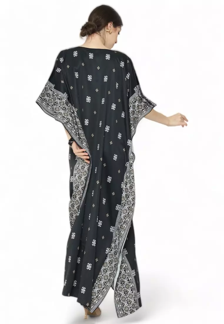 Kanzi Exclusive Short Sleeve Songket Kaftan
