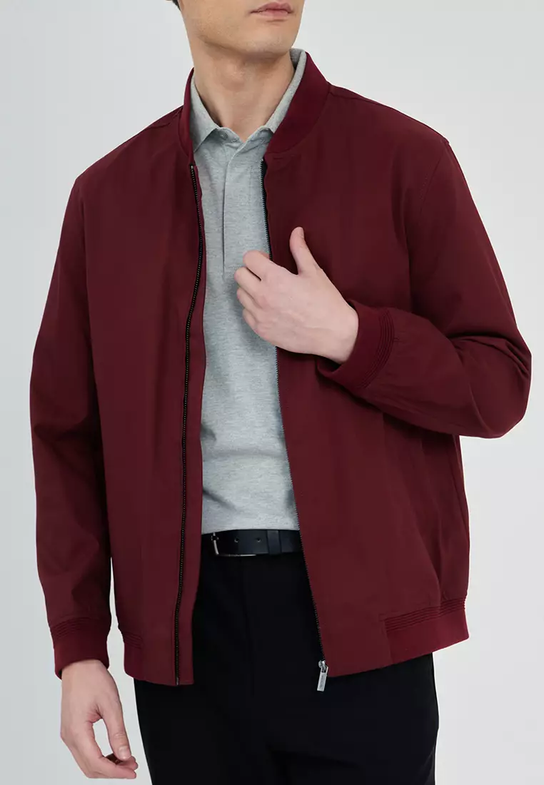 Solid Color Baseball Jacket
