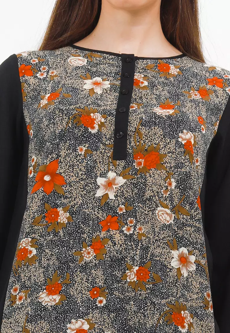 Kartine Blouse In Batik Print