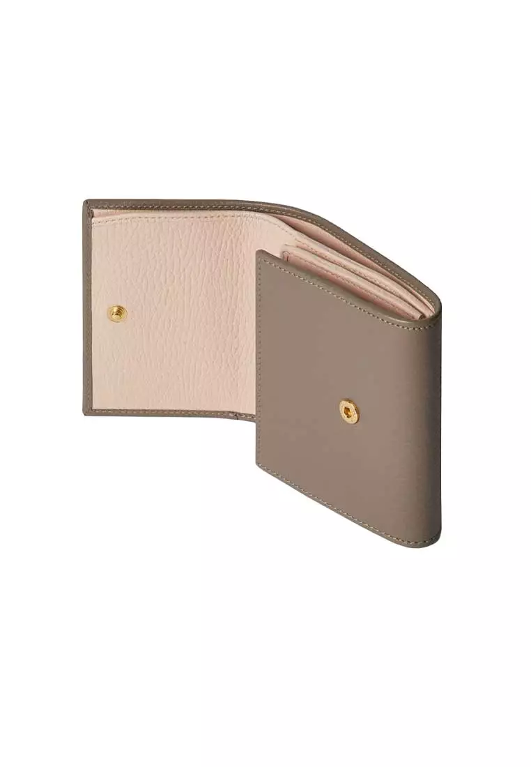 Petite Marmont Small Wallet In Calf Leather Grey 598587