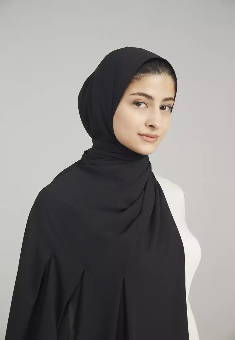 HUSNA ORIKAMI BOX PLEATED SCARF