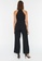 Trendyol black Petite Sleeveless Belted Jumpsuit 50A17AAC84A99EGS_2
