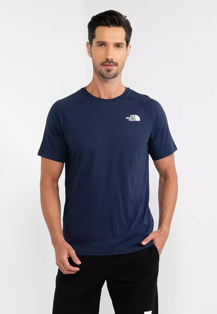 Navy blue north face t shirt 2025