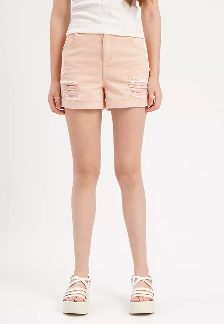 Penshoppe denim shorts for women cheap