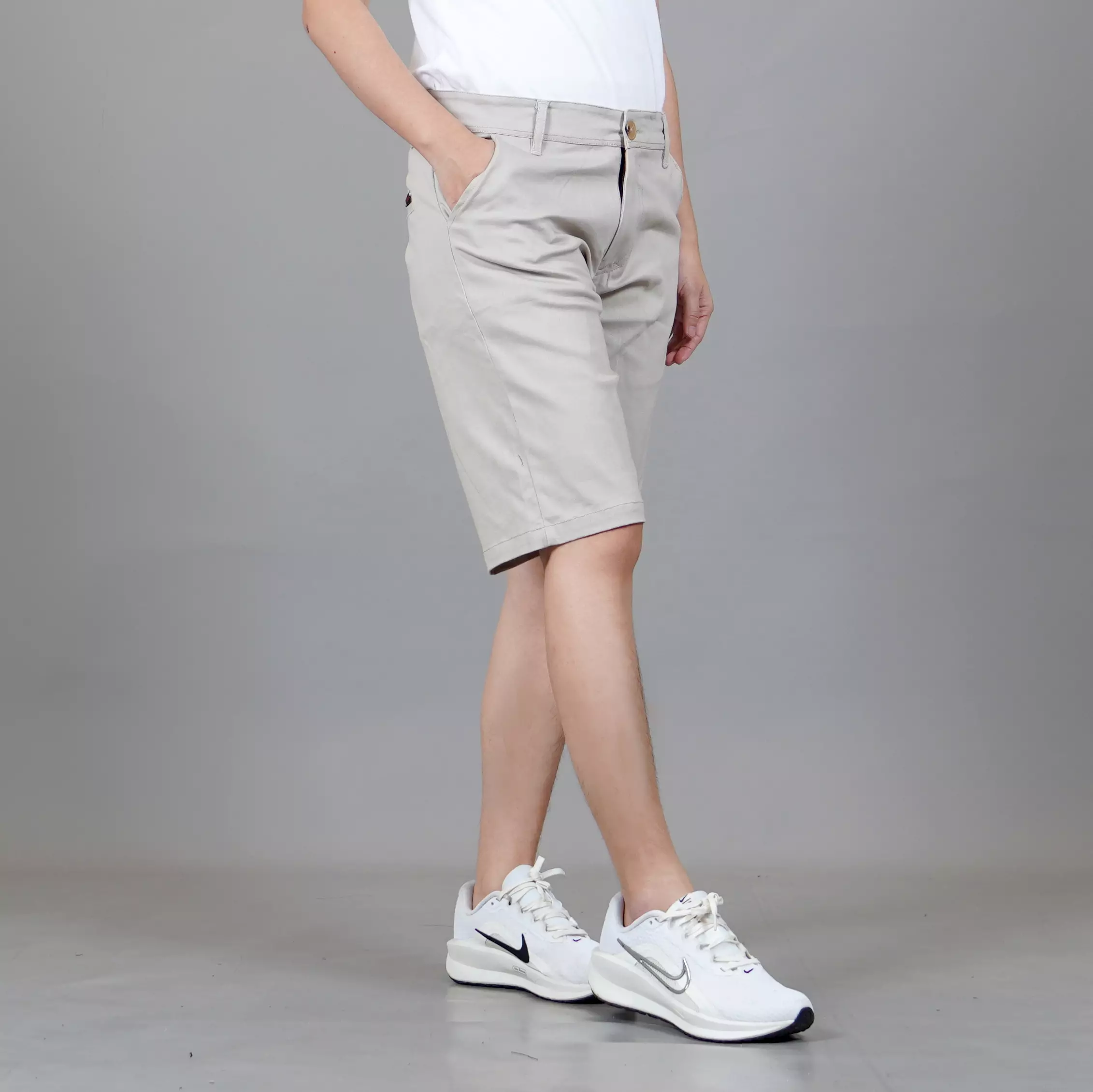 Oscar Celana Pendek Wanita Celana Chino Pendek Celana Santai - KREM