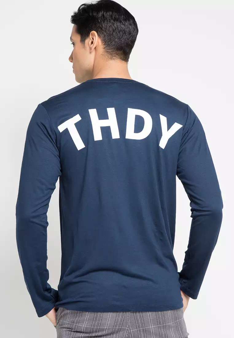 MTF01 long sleeve back big thdy nvy
