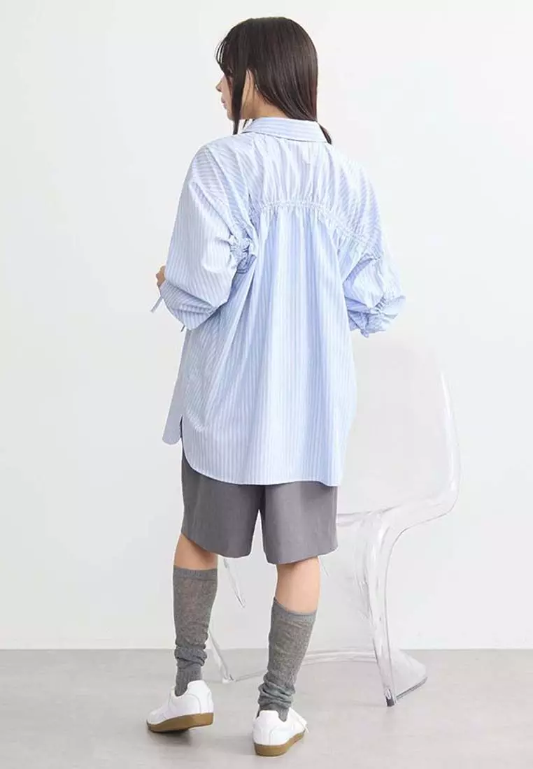 Earth Music  & Ecology - Riko Back Drawstring Shirt