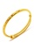 YOUNIQ gold YOUNIQ Premium Slim Classical 24K Plated Bangle (Gold) EE435AC2F1E28BGS_1
