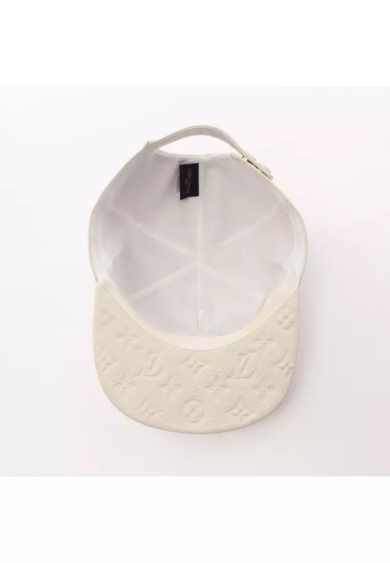 Louis Vuitton 1.0 Cap Embossed Monogram Leather White