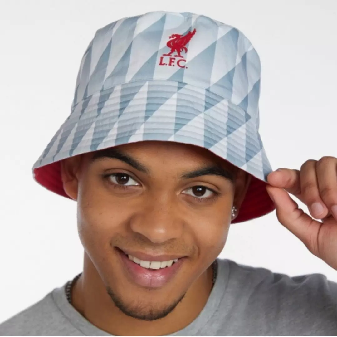 Liverpool FC  Adults 89 Away Bucket Hat  - Official LFC Accessories Topi