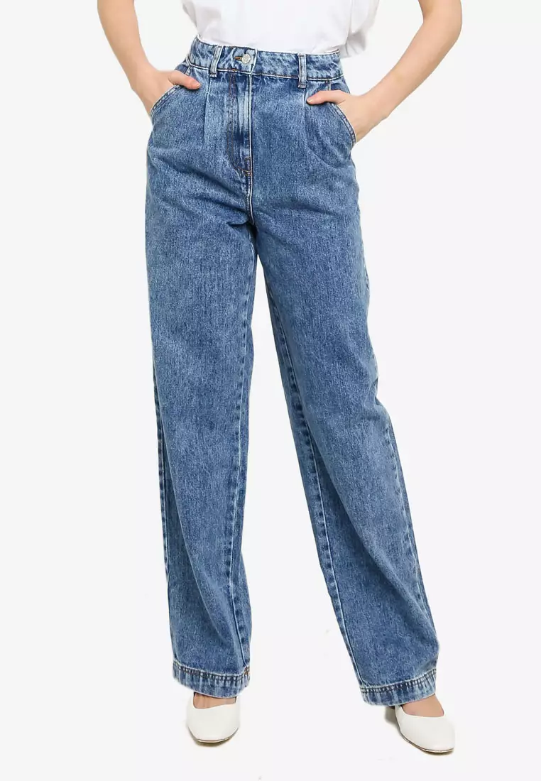 Buy Mango High Waist Darts Jeans 2023 Online ZALORA Philippines