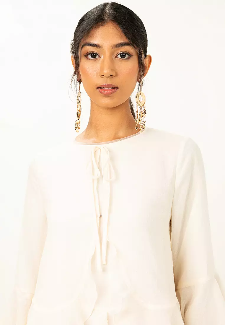 Anya Maxi Flounce Dress