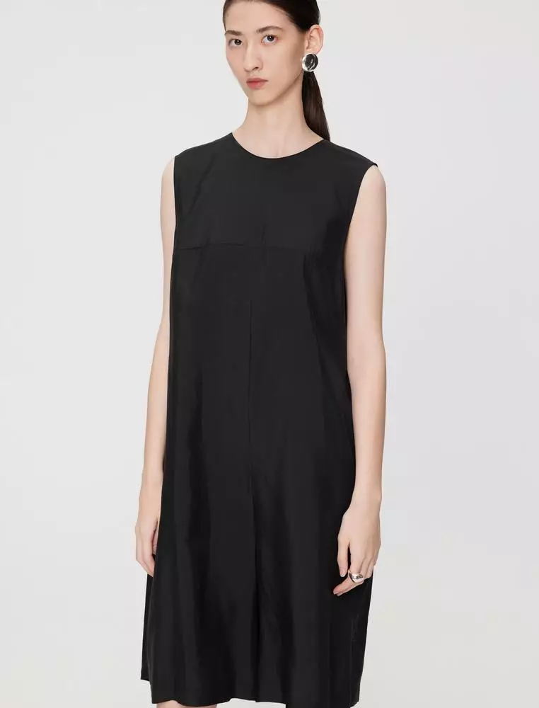 圓領無袖闊腿連體衣