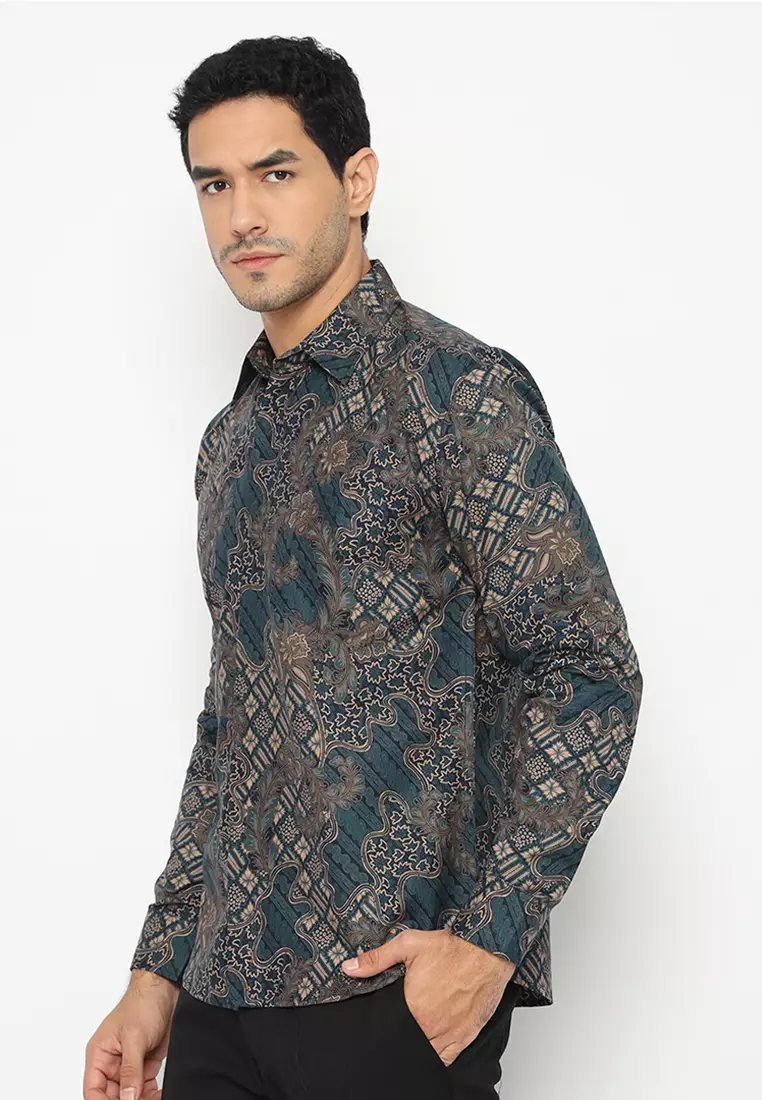 Kemeja Batik Slimfit Sudimoro - Navy