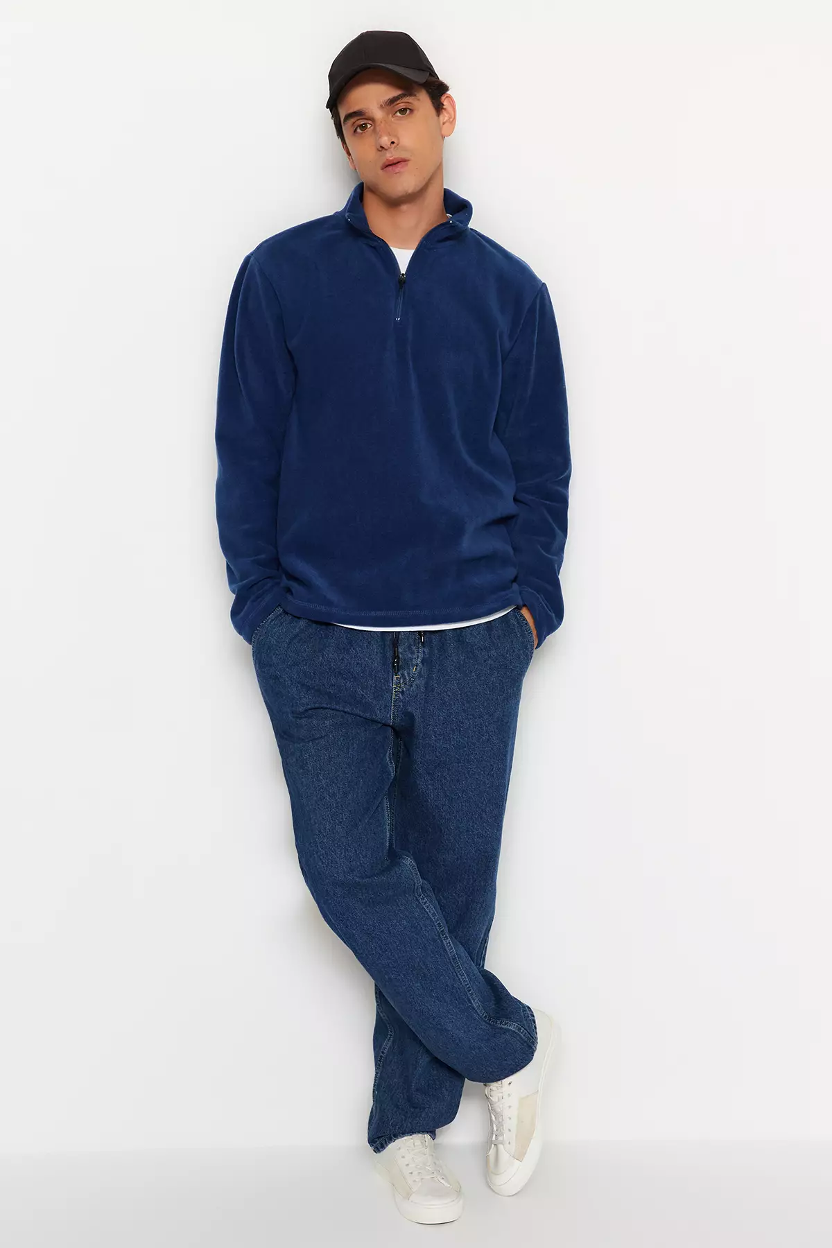 Denim Elastic Waist Jeans