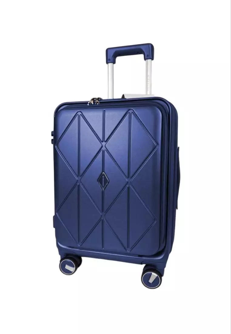 Giordano By Poly Pac 20" 24" 28" Luxe Style Front Opening Strong PC Expandable Travel Trolley Luggage Bags - GA8407-N