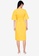ZALORA BASICS yellow Balloon Sleeve Midi Dress 55E74AAE5A36D0GS_2