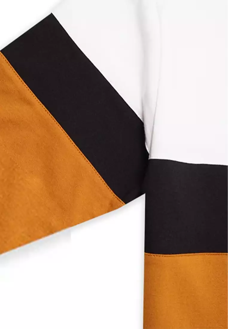 Ryusei Kaos Pria Lengan Panjang Nandito Kei CMB White