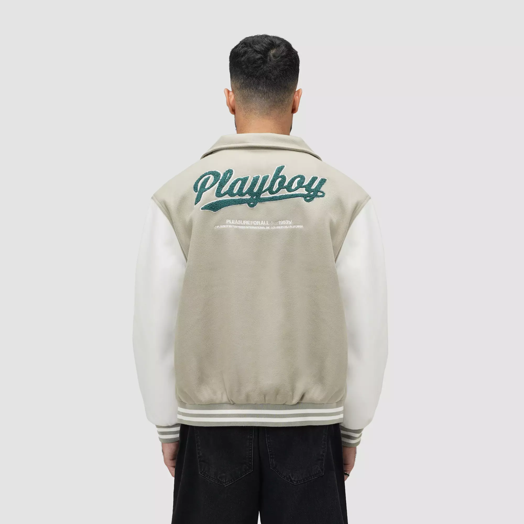 CELCIUS Playboy Pleasure for All Varsity Jacket I31000382C Hijau