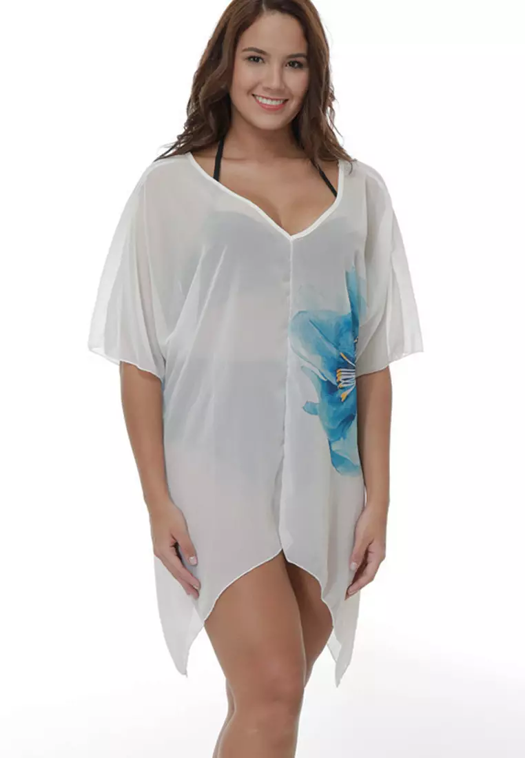White casual beach dress cheap