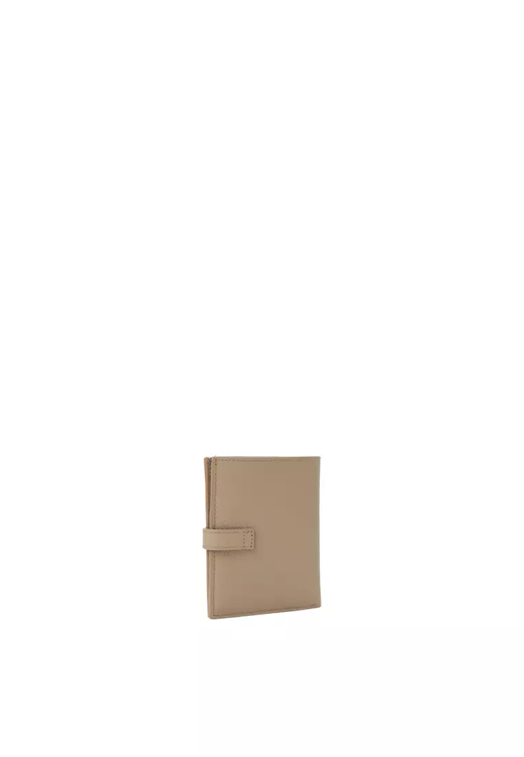 Snap Button Wallet - Milkshake Latte