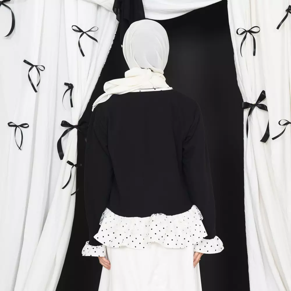 Nira Blouse - Polka Black M19965 R36S5