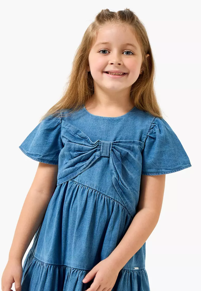 white christmas dresses Lee Carley Denim Dress