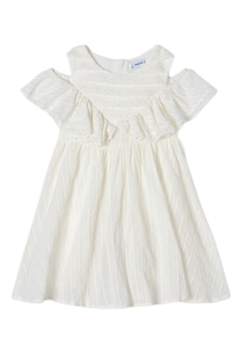 RAISING LITTLE white Qari Baby & Toddler Dresses 67B8AKA672A65BGS_1