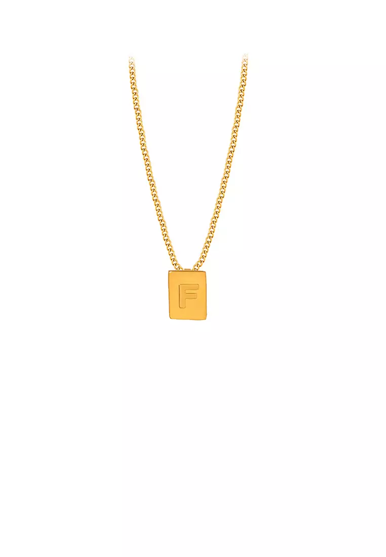 Gold hotsell f pendant