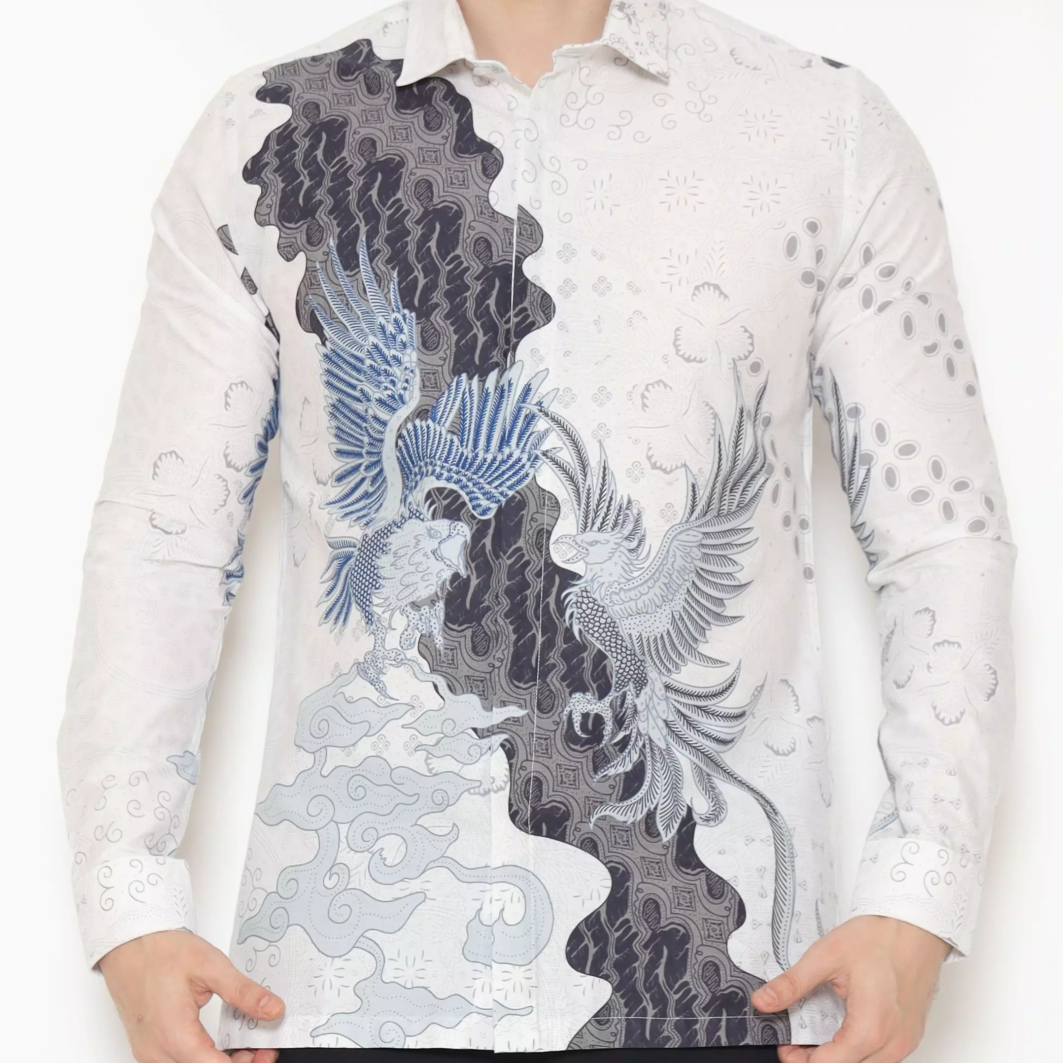 MAGINOT ERDA Batik Pria Slim Fit Lengan Panjang