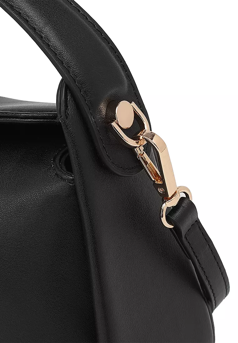 Women's Top Handle Bag / Sling Bag / Crossbody Bag - Black