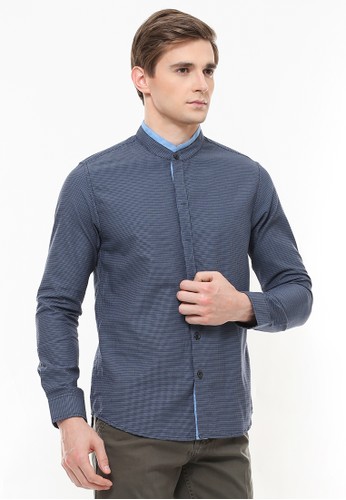 Jual LGS LGS Slim Fit Baju Koko Full Corak Kerah 
