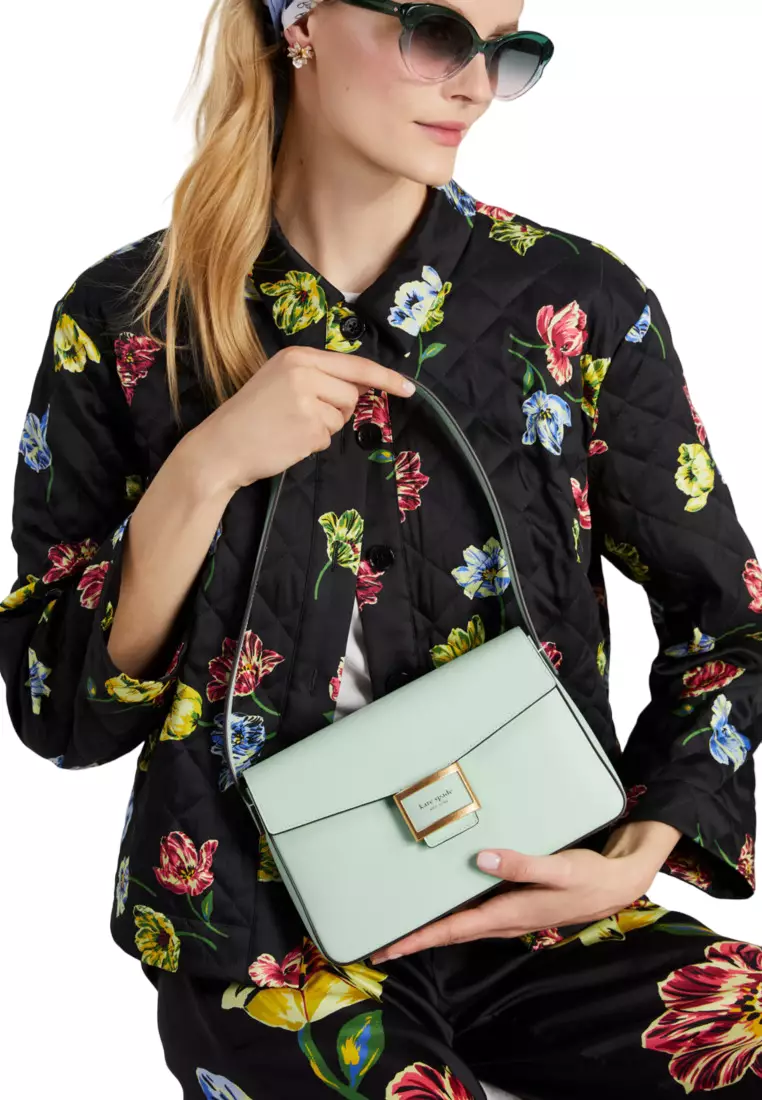Katy Medium Shoulder Bag - Crystal Green