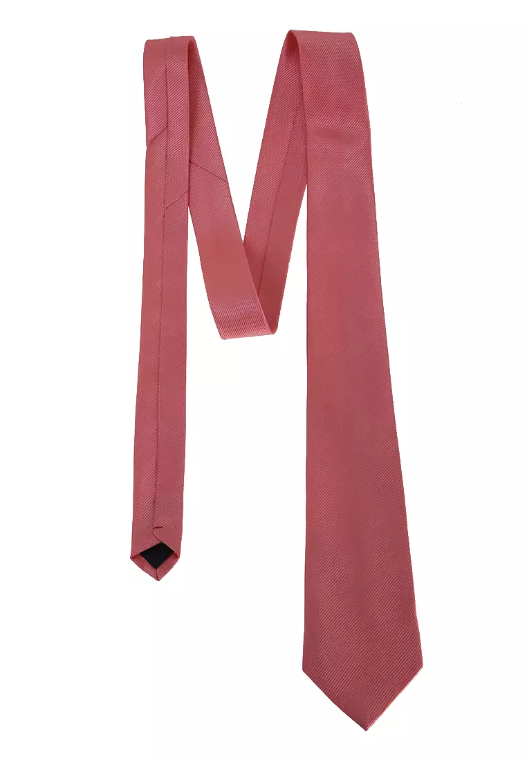Stranger Dasi Pria Polos Plain Tie Man Neckwear Aksesoris Fashion Material Polyester ORIGINAL - Deep Peach