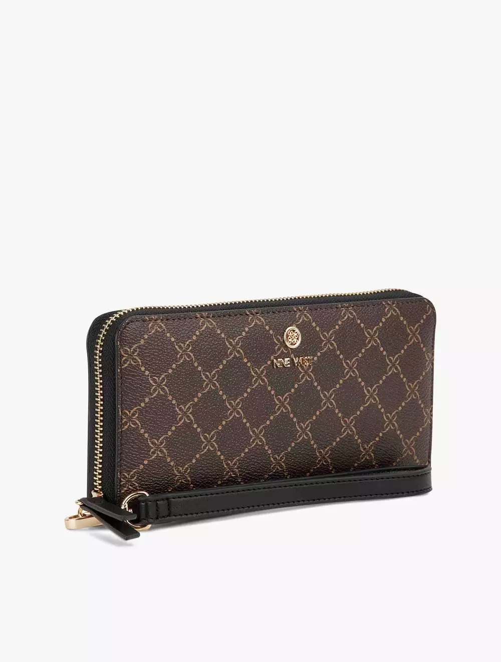 Jual Nine West Nine West Lockup 9 Slg Zip Arnd Wrst Wlt Brown