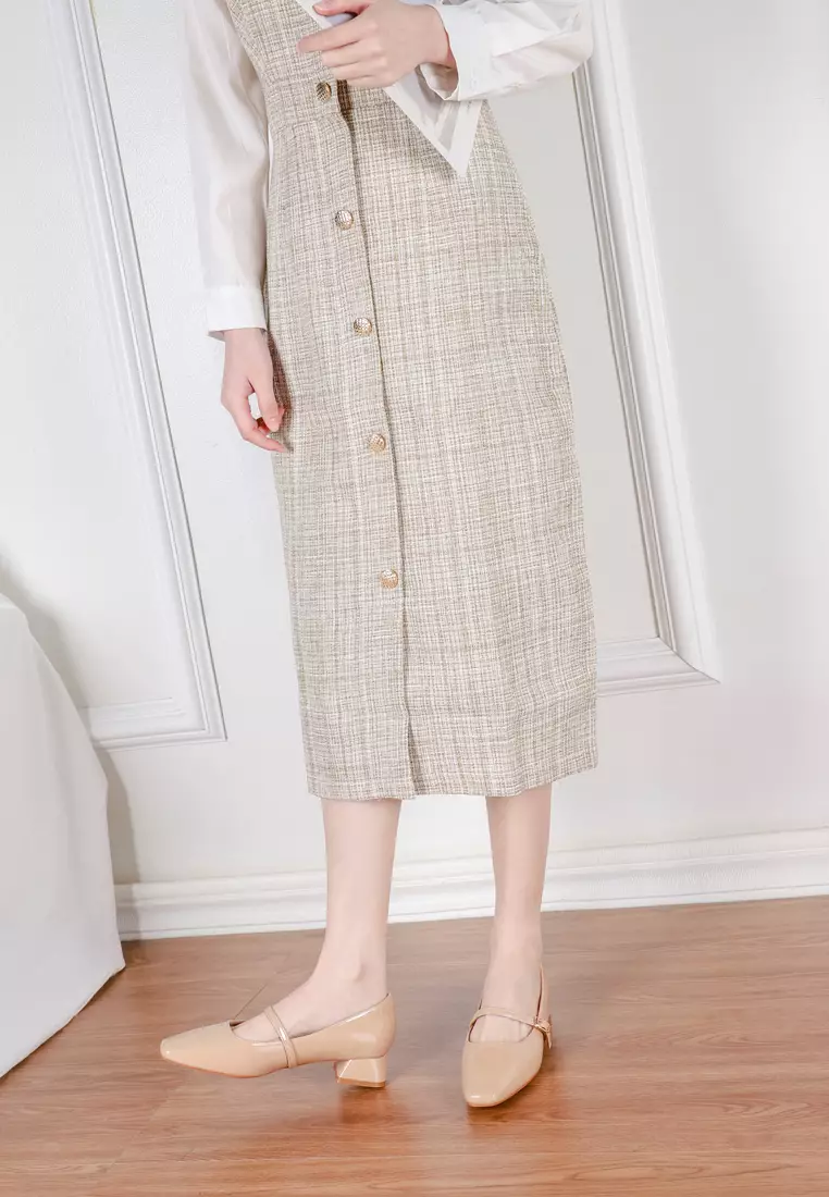 3CM Patent Leather  Mary Jane Shoes 213-3