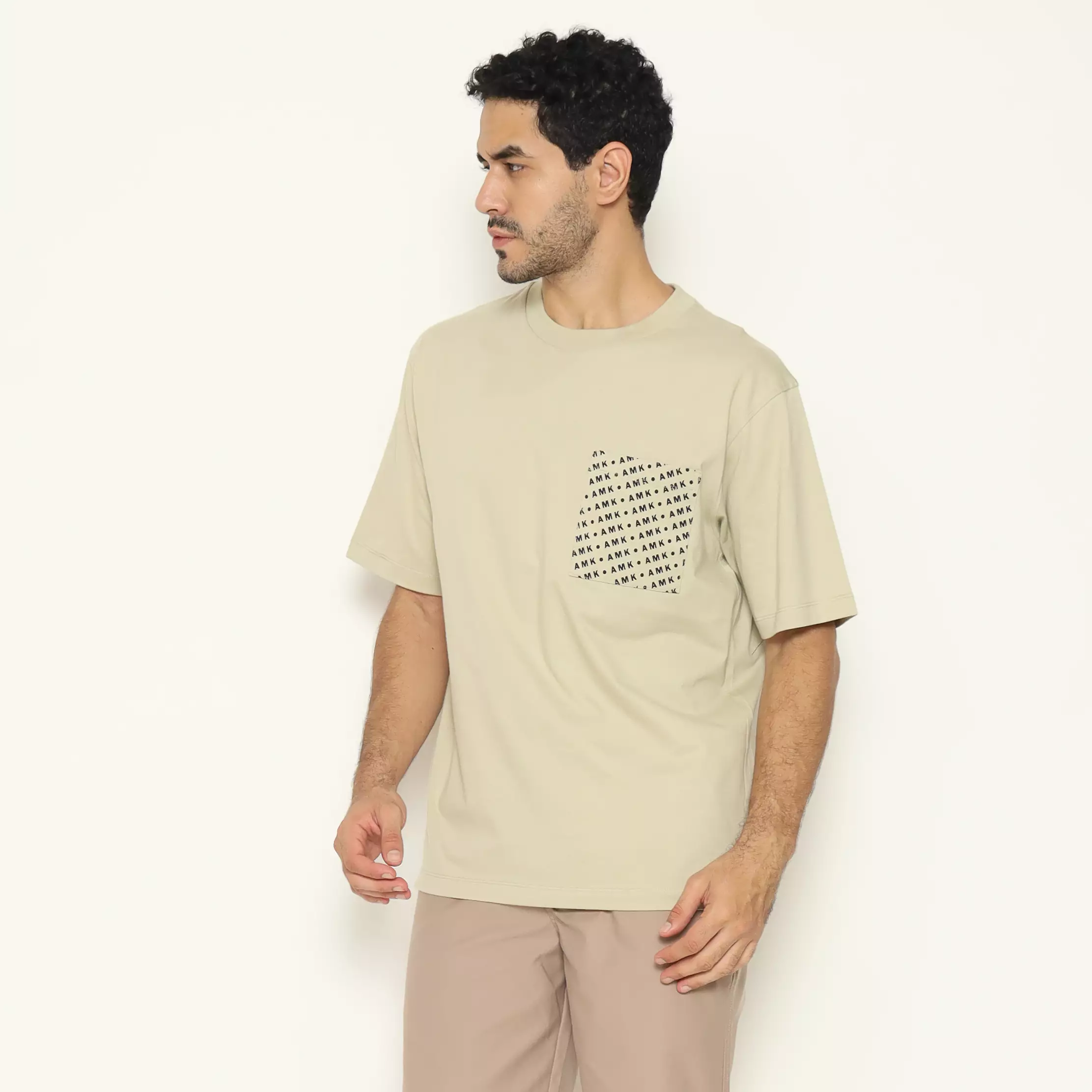 AMK Tshirt Polos Oversized  Pendek TS Sergei S/S Grey