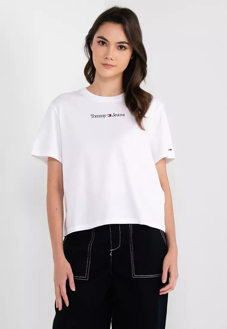 Buy Tommy Hilfiger Cls Serif Linear Tee - Tommy Jeans 2024 Online ...