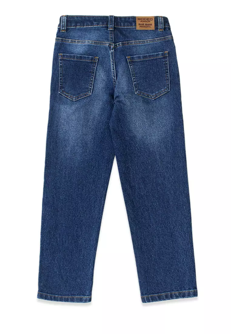 Jeans/ Celana Panjang Denim Anak Laki Blue/ Rodeo Junior Basic