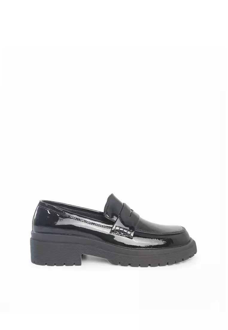 Discount on Bristol Shoes  shoes - SKU: Athena Black Penny Loafers