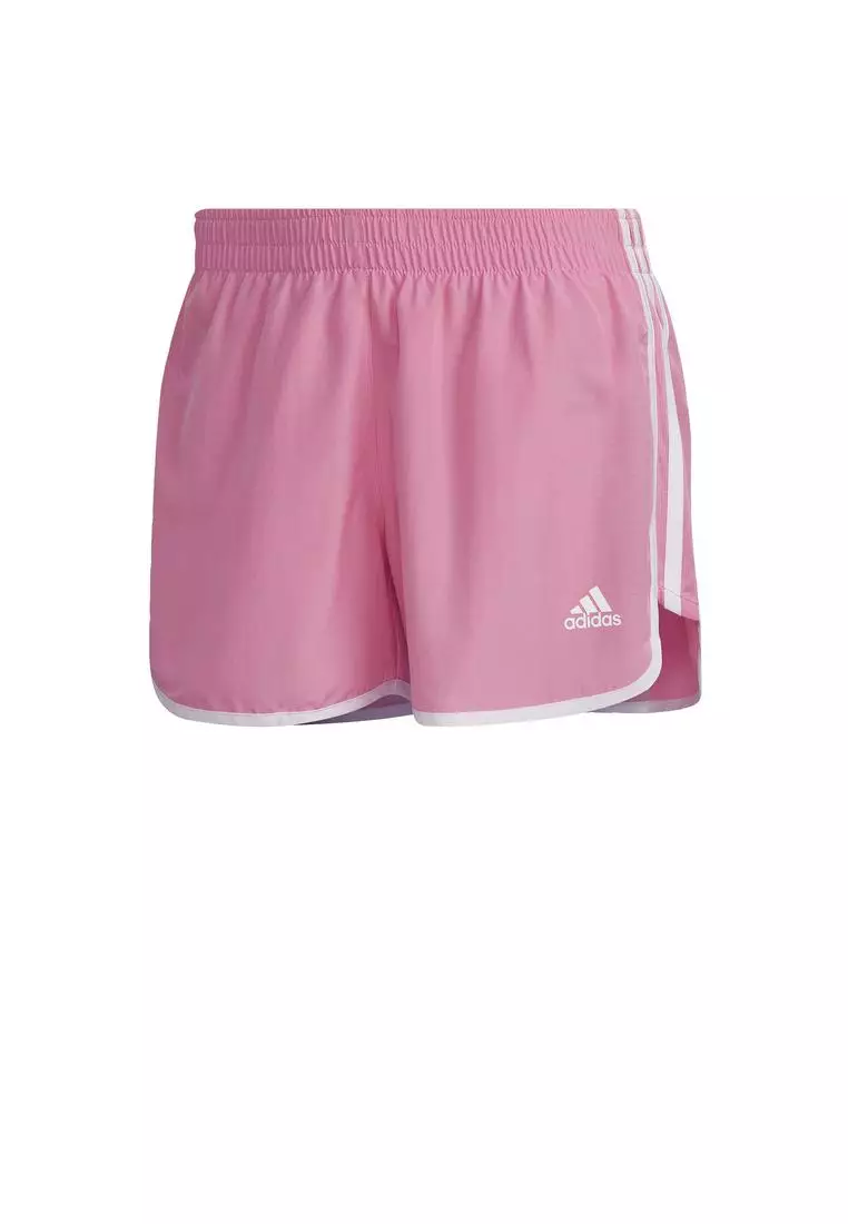Shorts adidas Originals Pacer3 Stripes Woven Short women Pink