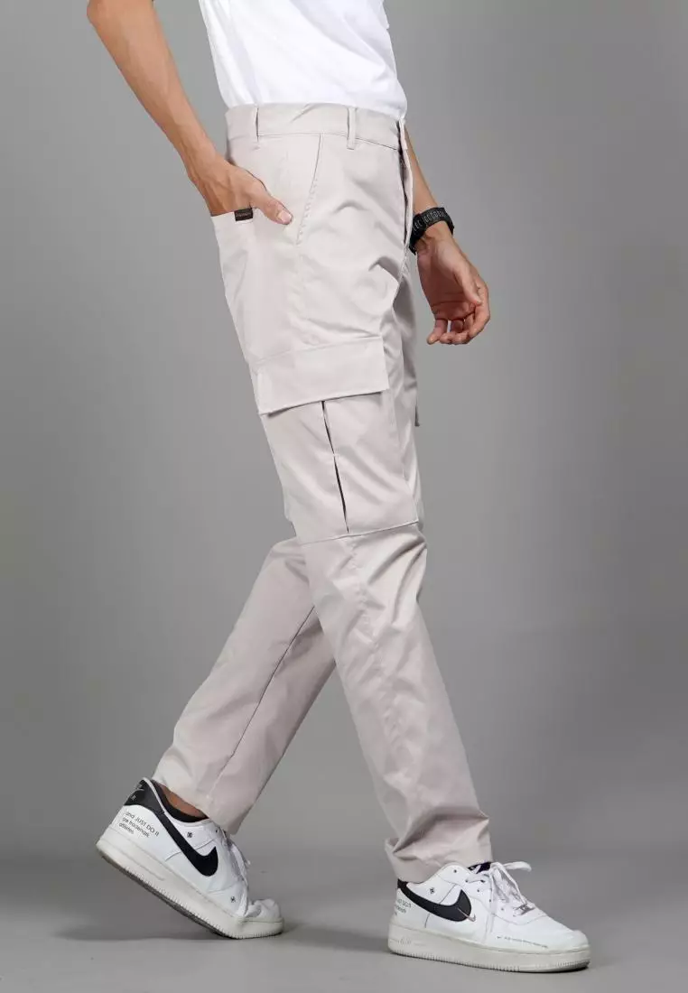  RAYMOND Celana Taktikal Celana Kargo Pria Cargo Pants Pria - Krem