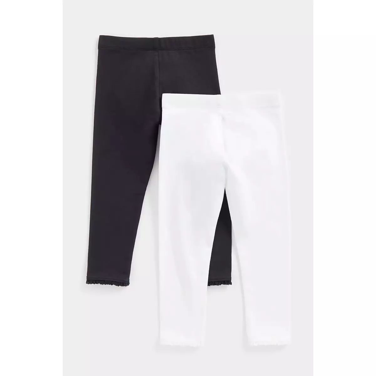 Mothercare Black and White Leggings - 2 Pack - Celana Panjang Bayi Perempuan (Multi)