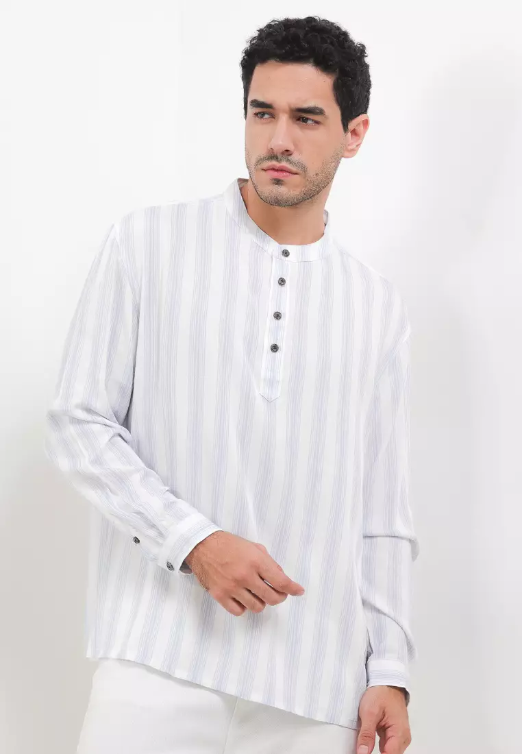 Caspian Vertical Stripe Pattern Shirt