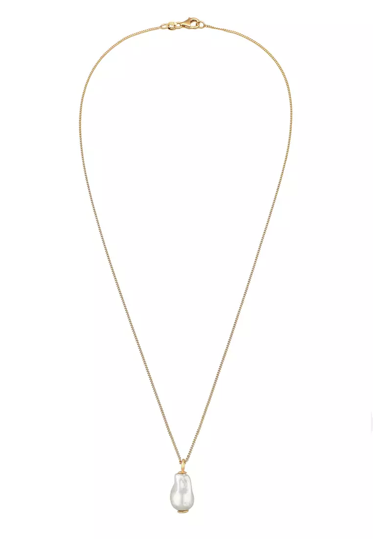 Necklace Gold Plated Shell Pearl
