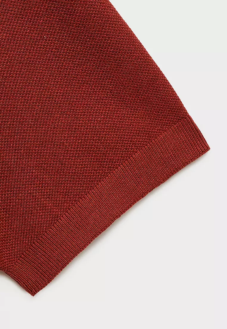 Fine-Knit Polo Shirt